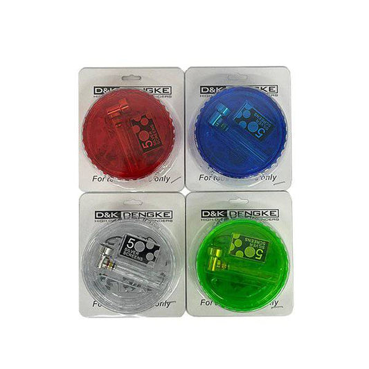 D&K 3 Parts 2 In 1 Plastic Grinder Glass Pipe Included (Various Colours) - DK4036AD-3 - Buy Terpenes UK