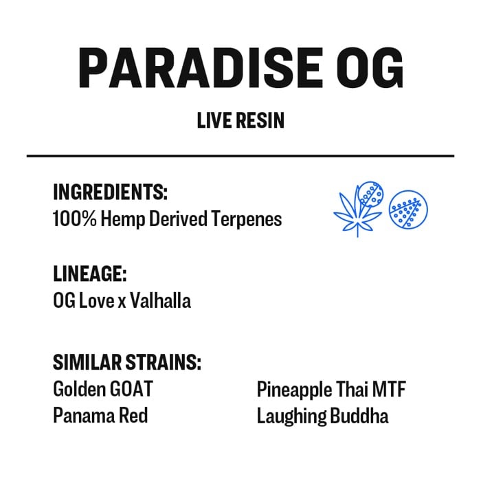 Paradise OG - Live Resin - Buy Terpenes UK